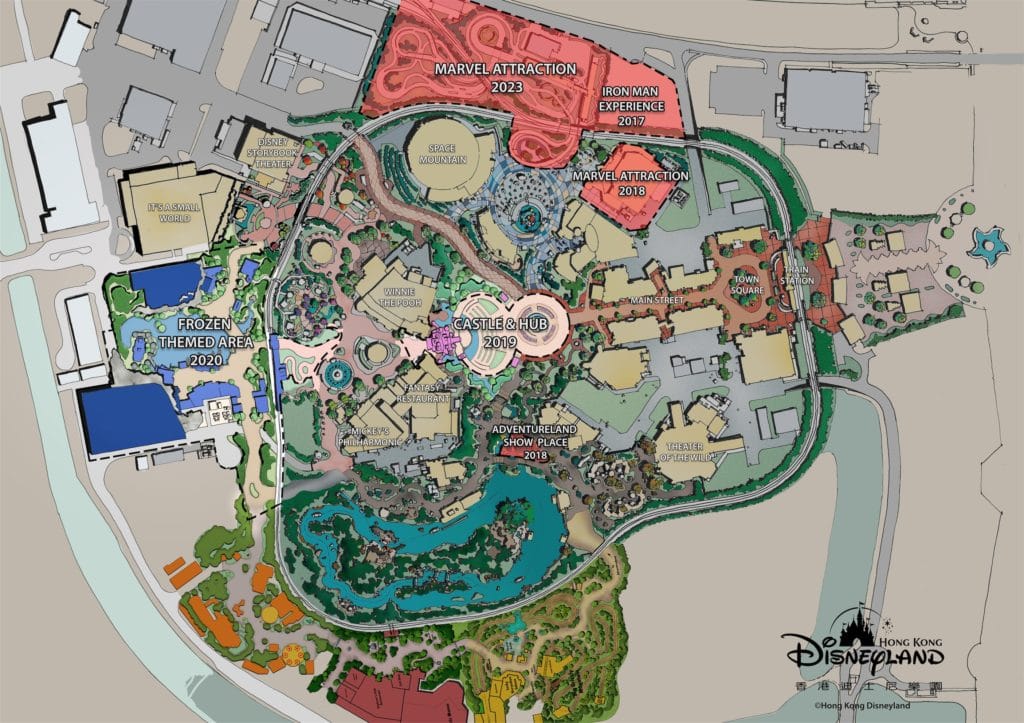 Hong Kong Disneyland Site Plan - Transformation