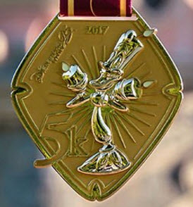 runDisney Disneyland Paris 2017 5k medal