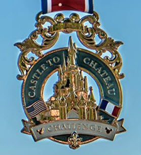 runDisney Disneyland Paris 2017 Castle to Chateau challenge medal