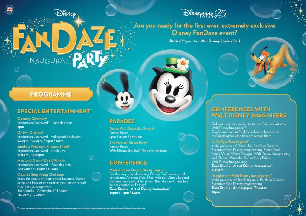 Disney FanDaze Program