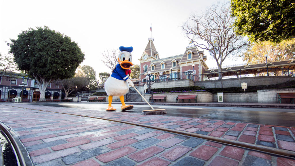 Disneyland - New Brick Work Donald Duck Main Street USA