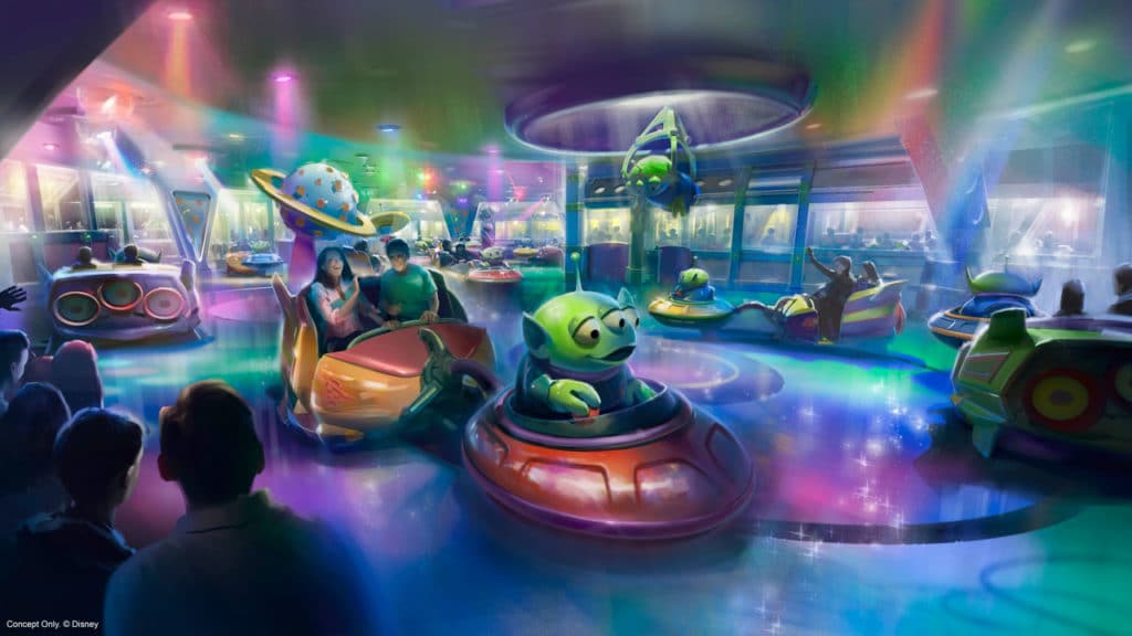 Toy Story Land’s Alien Swirling Saucers