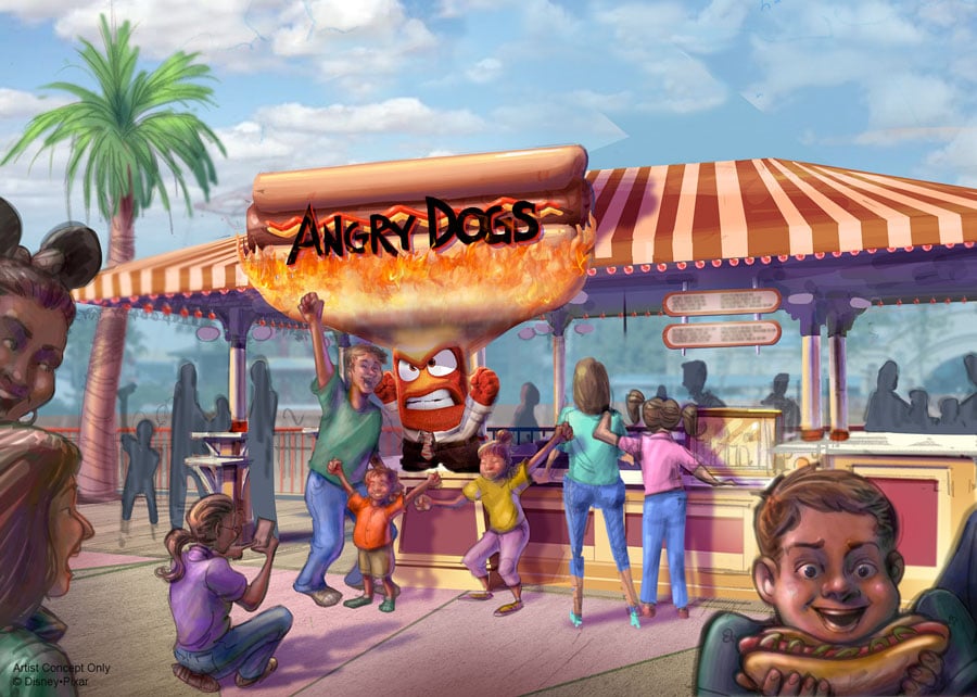 Disney California Adventure Park - Pixar Pier - Angry Dogs