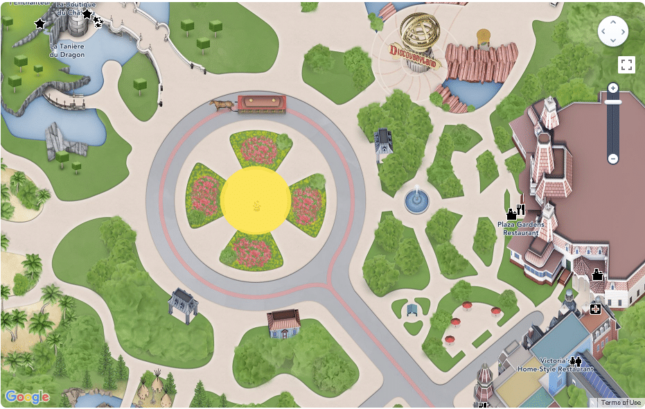 Disneyland Paris - Map - Central Plaza