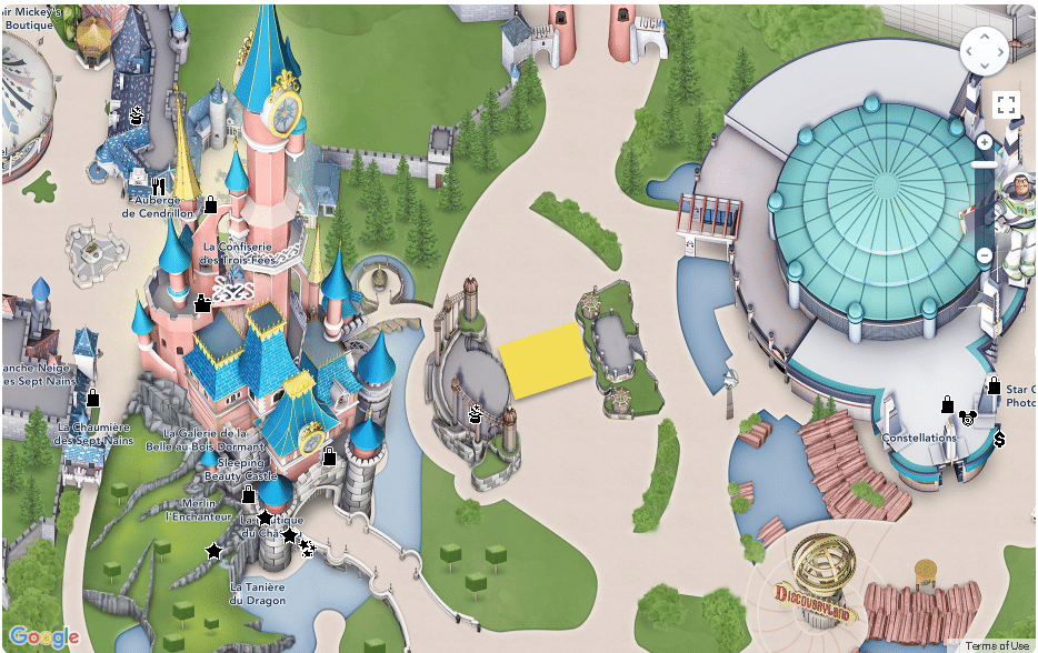 Disneyland Paris - Map - Royal Castle Stage